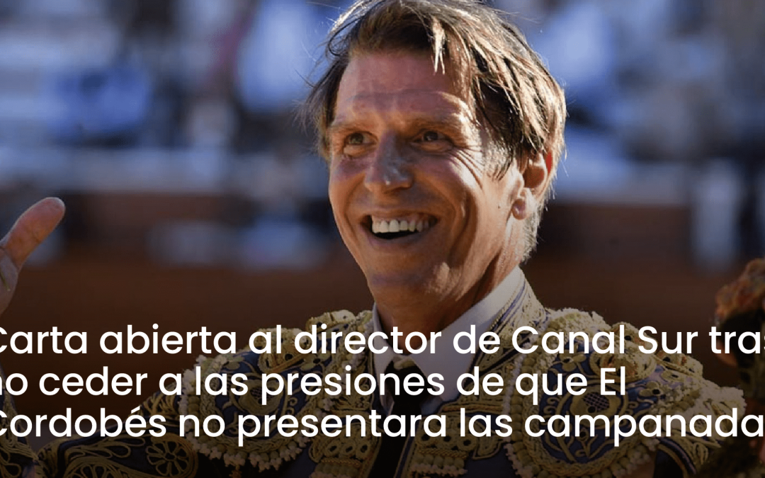 Carta a Joaquín Durán Ayo, director de Canal Sur Radio y Televisión