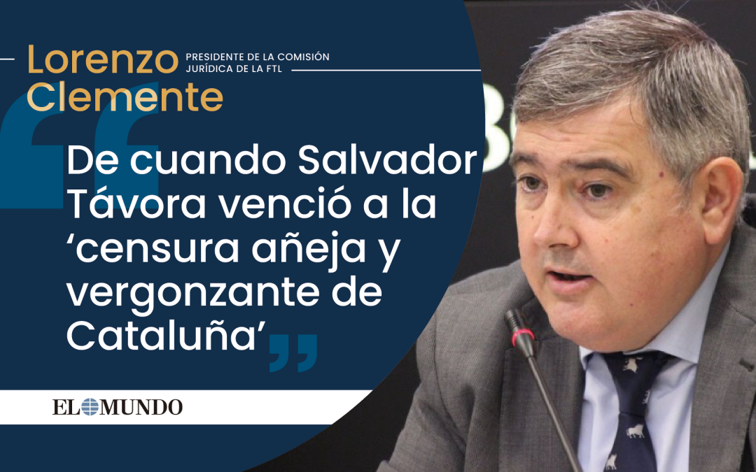 Artículo: ‘De cuando Salvador Távora venció a la «censura añeja y vergonzante» de Cataluña’